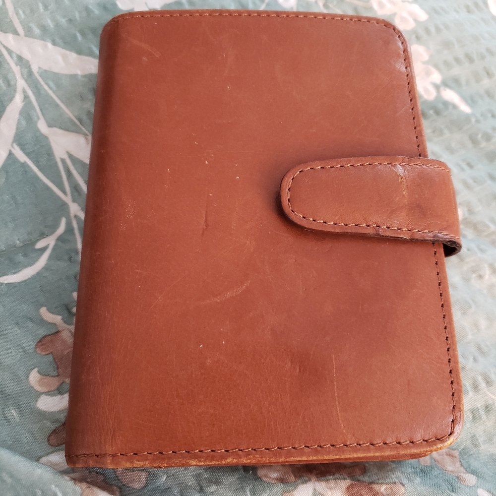 Coach Vintage Continental Leather Wallet Bifold- British Tan